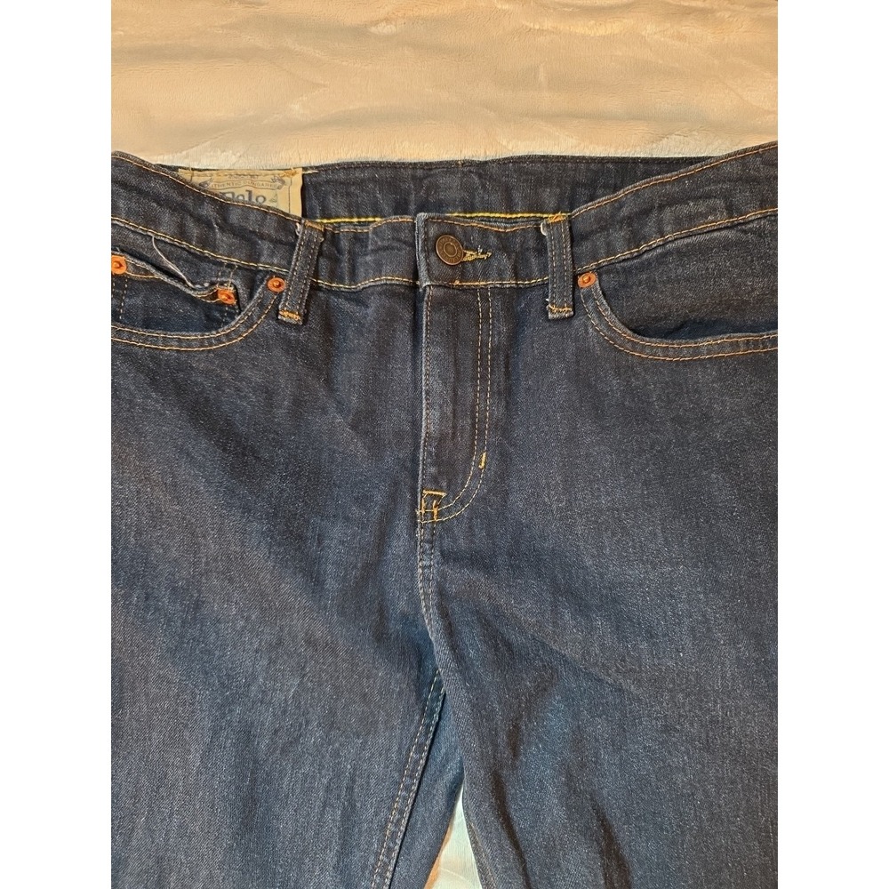 Polo Ralph Lauren Slim Jeans Youth Boys 16 Blue Denim Straight Leg - Picture 2 of 16